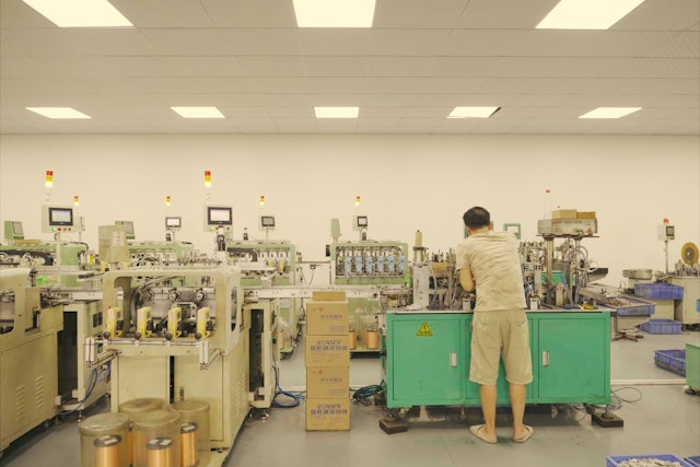 Motor factory making the stepper motor that is used as a dynamo